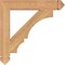 Ekena Millwork Balboa Arts & Crafts Smooth Bracket, Western Red Cedar, 3 1/2"W x 24"D x 24"H BKT04X24X24BOA03SWR - alternate 3